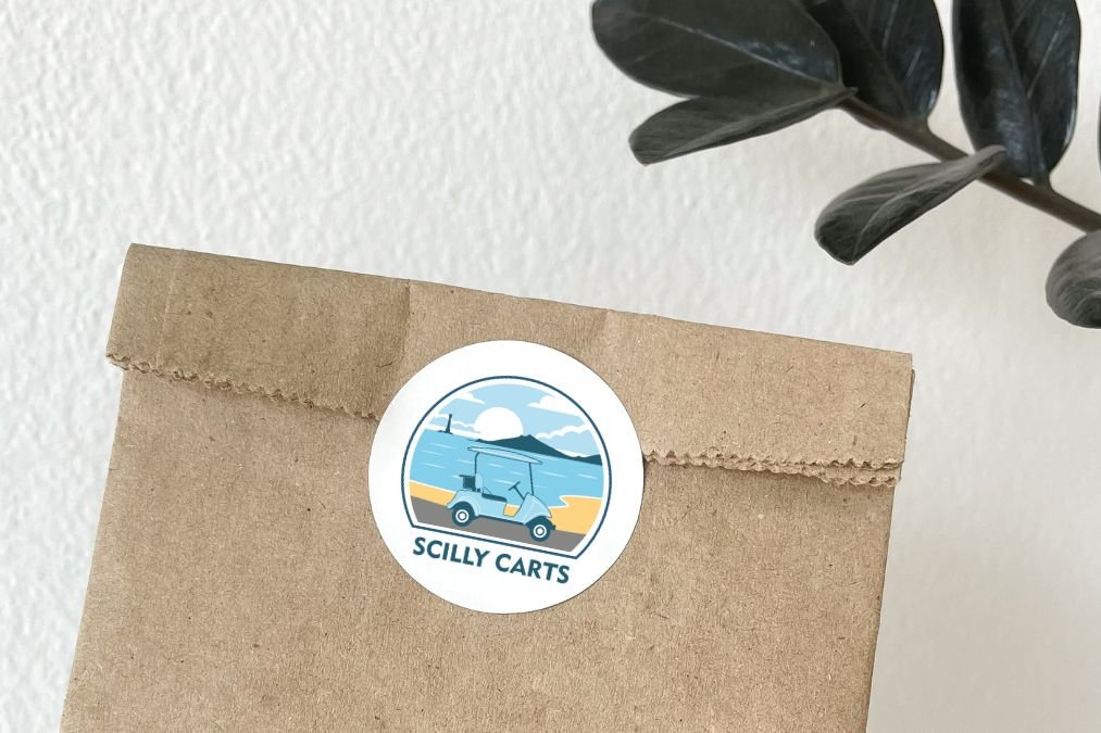 Scilly Carts branded collateral designed by High Reach Studio