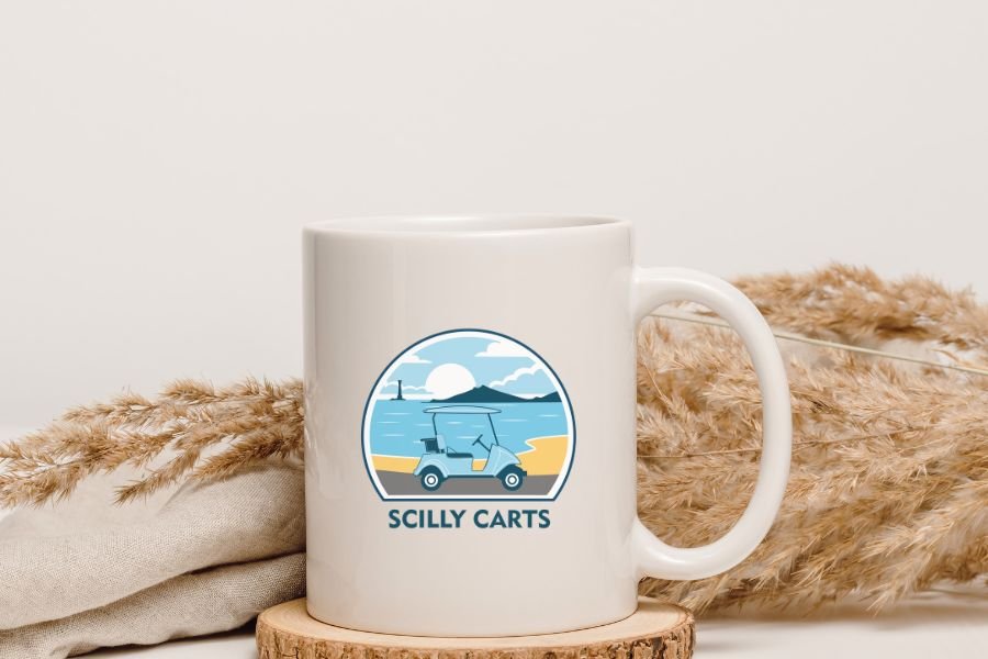 Scilly Carts branded merchandise designed by High Reach Studio