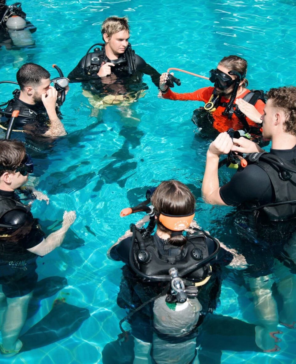 Sairee Cottage Diving diving lessons photography by High Reach Studio